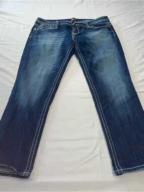 REROCK for Express Capri Dark Wash Jeans